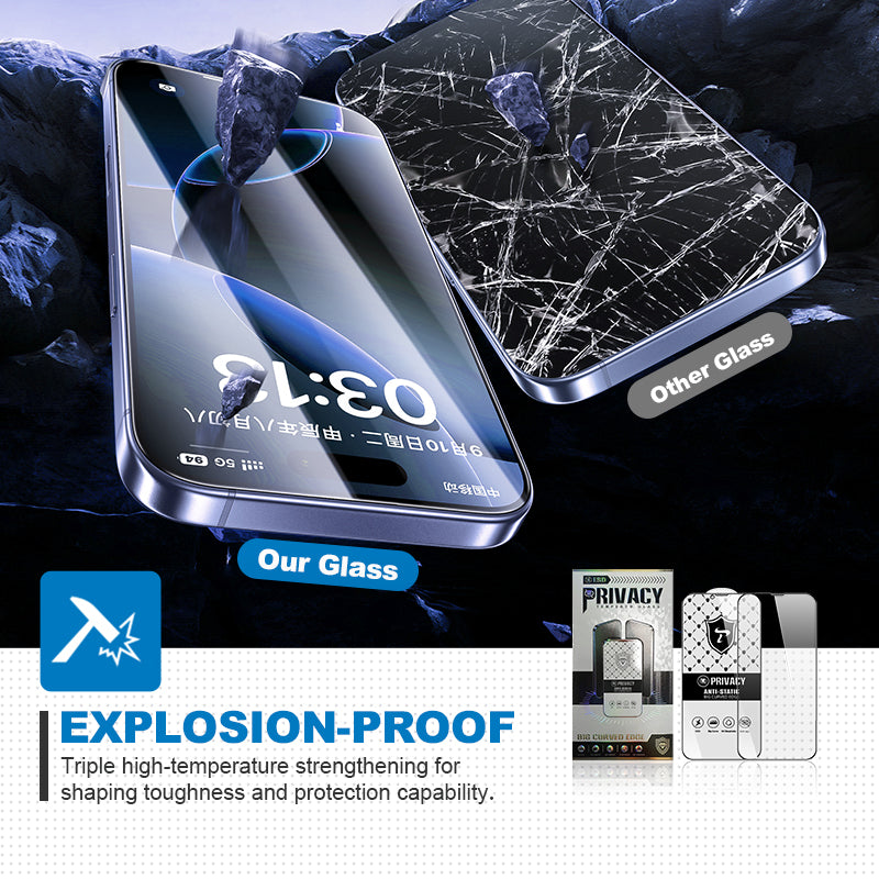 iPhone Panzerglas mit Montierungshilfe matt